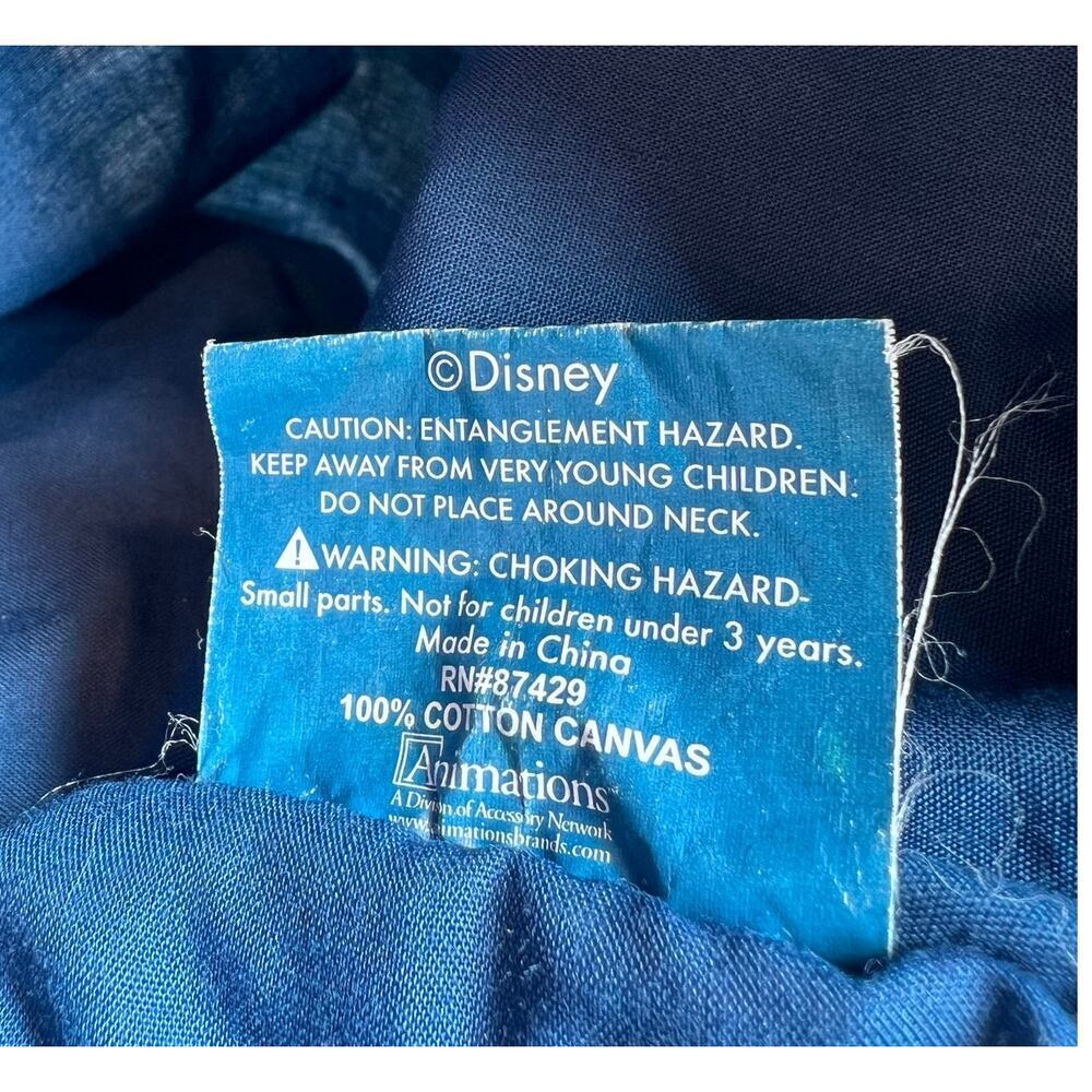 Disney Cinderell & Fairy God Mother Beaded Sequin Blue Canvas Tote Bag - Picture 11 of 12